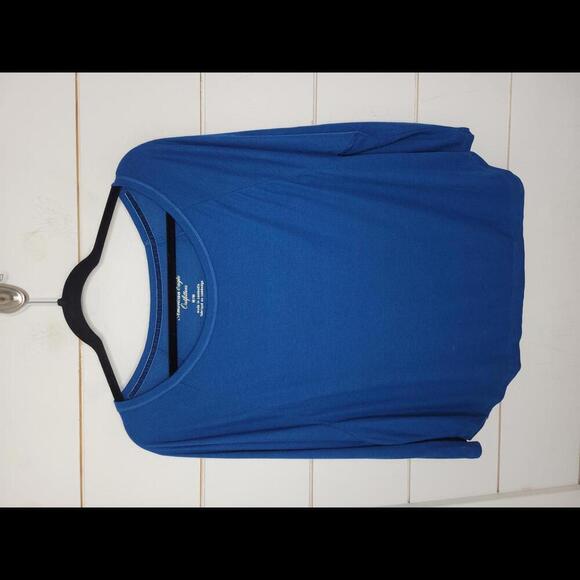 American Eagle Outfitters medium blue scoop neck tee shirt - Picture 1 of 4